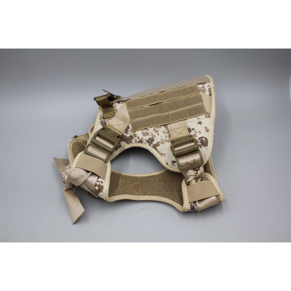 Military Tactical Dog Harness Digital Camo Desert Size Large (Look/READ Descrip)